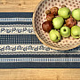 Tapestry tablecloth and shawl SELSKÁ JIZBA blue