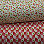 Cotton fabric NOHO red