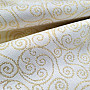 Decorative jacquard fabric FLASH ornament gold