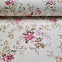 Decorative fabric ROSE RAKEL white