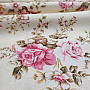 Decorative fabric ROSE RAKEL white