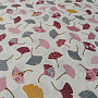 Cotton fabric GINKO leaves cream