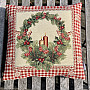 Christmas tapestry cover CHRISTMAS WREATH 1