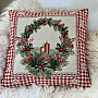 Christmas tapestry cover CHRISTMAS WREATH 1