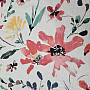 Decorative fabric ALENA red flowers