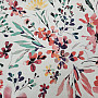 Decorative fabric ALENA red flowers