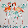 Towel retro design FLAMINGO