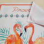 Towel retro design FLAMINGO