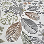 Decorative fabric Leaves MELIA brown