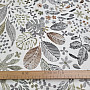 Decorative fabric Leaves MELIA brown