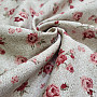 Decorative fabric ROSES red