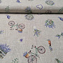 Decorative fabric LAVENDER BICYCLE 2