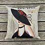 Tapestry cushion cover LADY NEW YORK