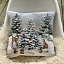 Christmas tapestry cover ANIMAL NEAR THE TREE