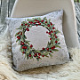 Christmas tapestry cover CHRISTMAS WREATH