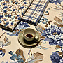 LAURA tablecloth - large blue flowers