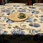 LAURA tablecloth - large blue flowers