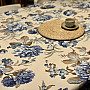 LAURA tablecloth - large blue flowers