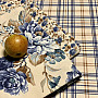 LAURA tablecloth - blue check