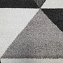 Piece carpet LOTTO triangles black / white