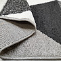 Piece carpet LOTTO triangles black / white