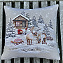 Christmas tapestry cover WINTER LANDSCAPE