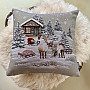 Christmas tapestry cover WINTER LANDSCAPE