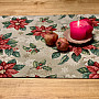 Tapestry tablecloth, scarf RED CHRISTMAS STAR