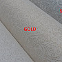 Decorative jacquard fabric FLASH ornament gold