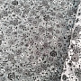 Cotton fabric FLOWERS FLORAL 4 gray