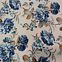 Decorative fabric LAURA - big blue flowers