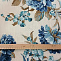 Decorative fabric LAURA - big blue flowers