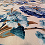 Decorative fabric LAURA - big blue flowers