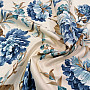 Decorative fabric LAURA - big blue flowers