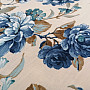 Decorative fabric LAURA - big blue flowers