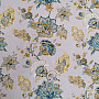 Decorative fabric FLOWERS blue