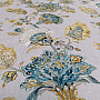 Decorative fabric FLOWERS blue