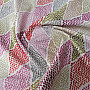 Decorative fabric KOSOČVERCE pink-green