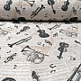 Decorative fabric MUSICAL INSTRUMENTS