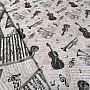 Decorative fabric MUSICAL INSTRUMENTS