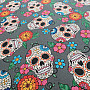 Decorative fabric TANIS skull