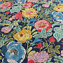 Decorative fabric SUMMER FLOWERS - BLUE