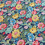 Decorative fabric SUMMER FLOWERS - BLUE