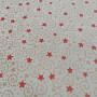 Christmas cream cotton fabric with mini stars