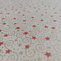 Christmas cream cotton fabric with mini stars