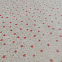 Christmas cream cotton fabric with mini stars