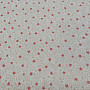 Christmas cream cotton fabric with mini stars