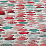 Decorative fabric Surf red-turquoise