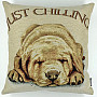 Tapestry pillow-case Dog JUST CHILLING