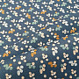 Cotton fabric FLOWERS FILOMENA blue